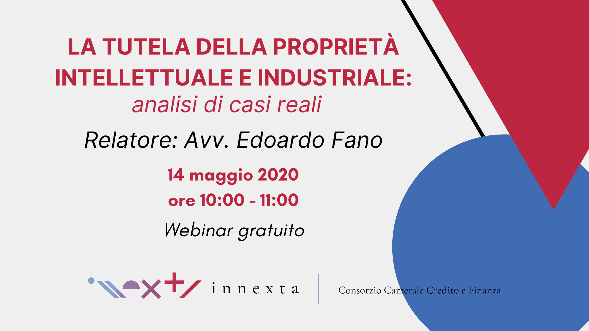 Locandina webinar UIBM 14 maggio logo innexta no link